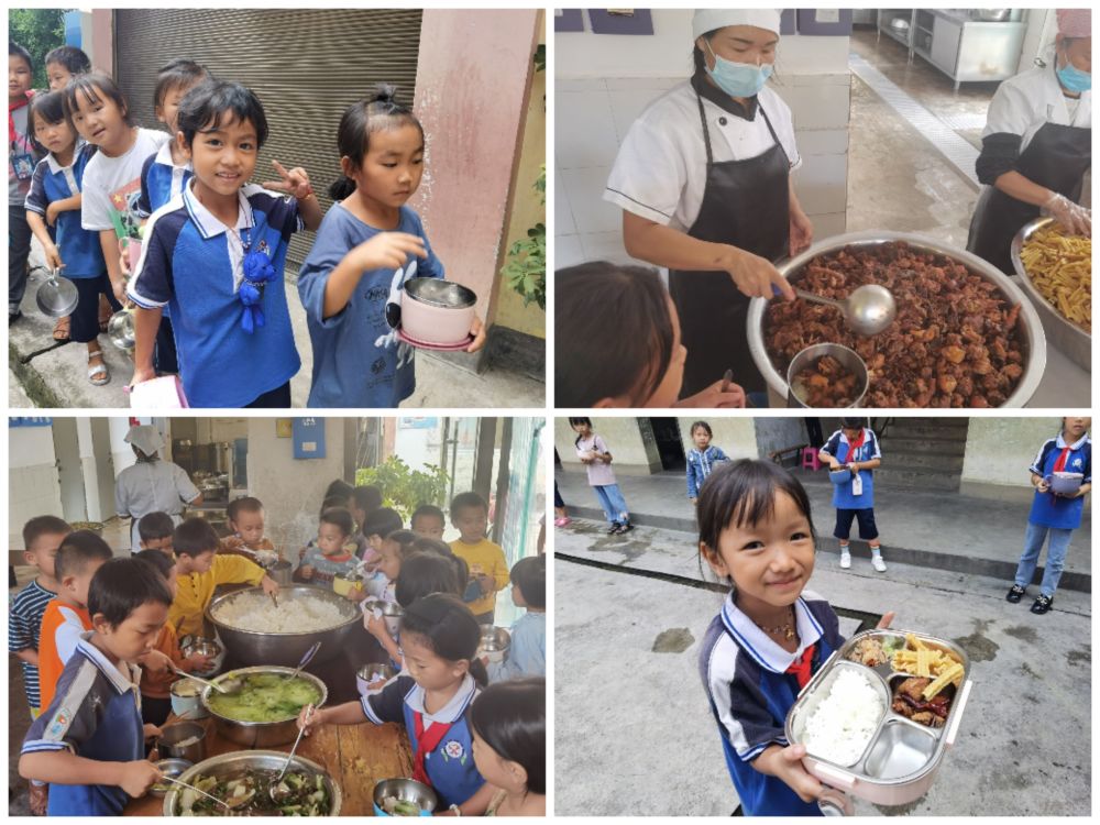 营养均衡的午餐。新华社记者 岳冉冉 摄