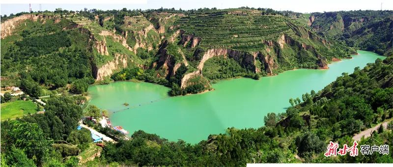 镇原县屯字镇太阳池生态景区.新甘肃·甘肃日报通讯员 田永昭
