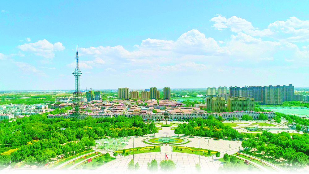 藁城区人民广场俯瞰图. 李立松 摄