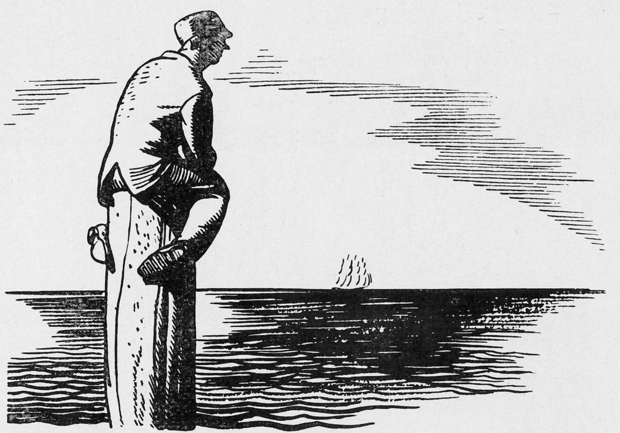 洛克威尔·肯特插画&nbsp;《白鲸》