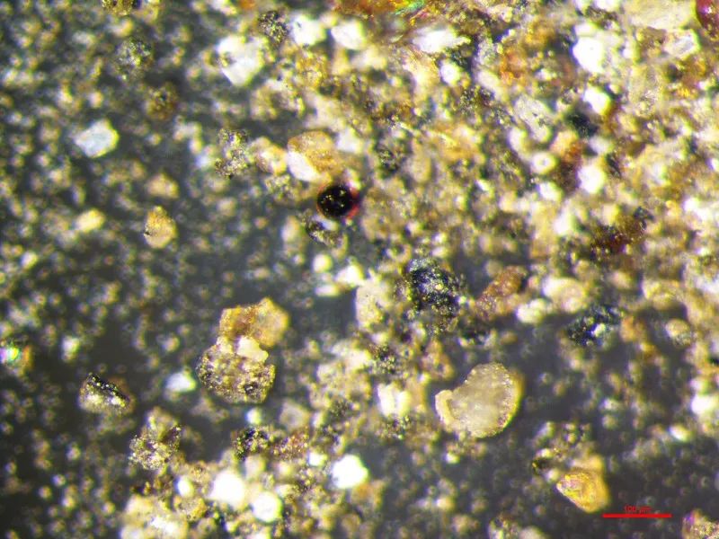 月壤样品显微镜照片