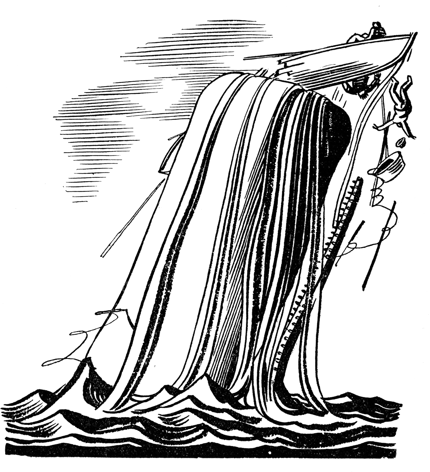 洛克威尔·肯特插画&nbsp;《白鲸》