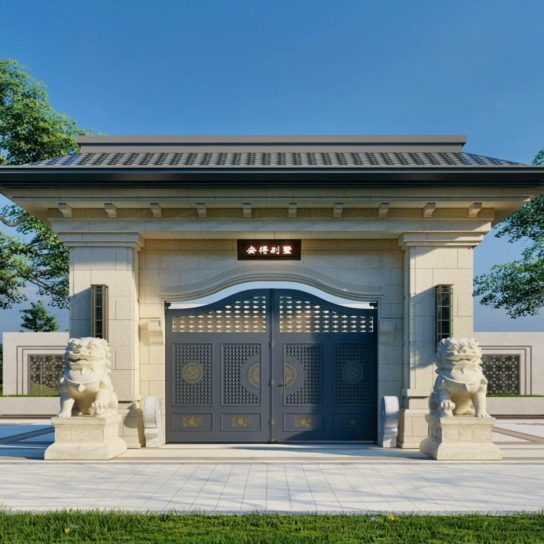 农村自建房 庭院大门设计 大门设计 门头设计_新浪新闻