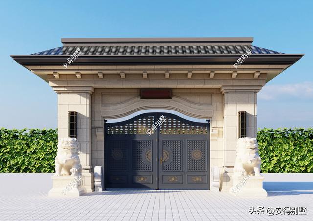 6款农村大门款式设计图纸，款款高端大气|门楼|大气|农村_新浪新闻