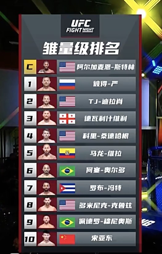 ufc拉斯维加斯60宋亚东遭tko 世界排名仍暂列第10|拉斯维加斯|ufc