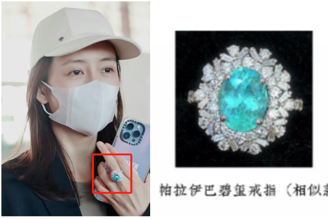 富婆王鸥拎13万包走机场！手上戴大宝石戒指，素颜眼睛无神显疲惫（组图） - 5