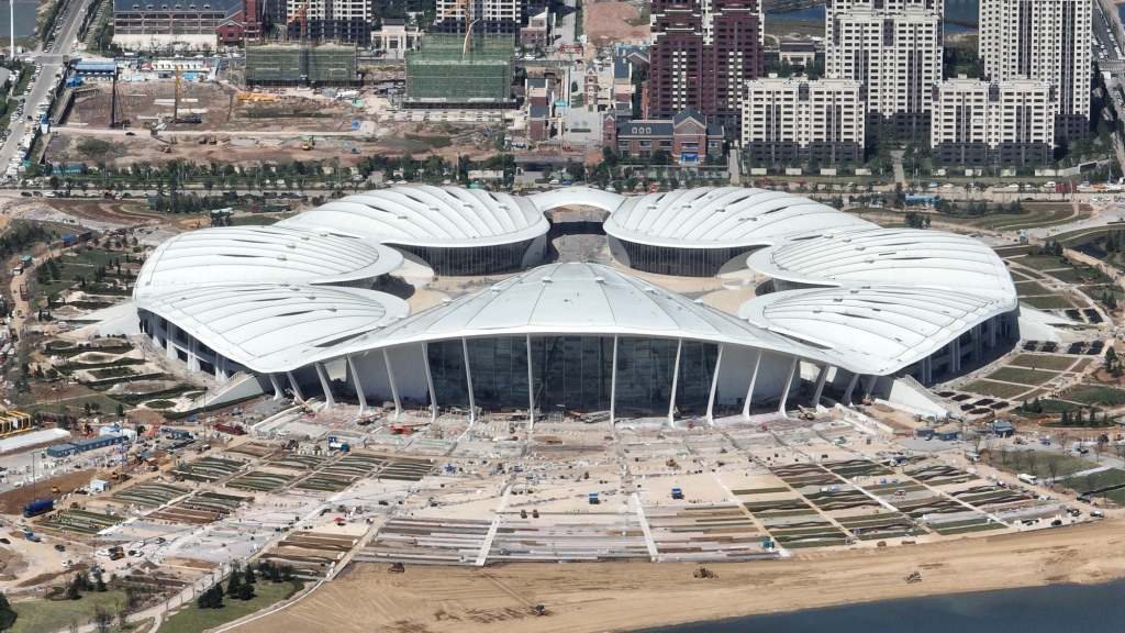 城市新地标青岛上合之珠国际博览中心月底启运营