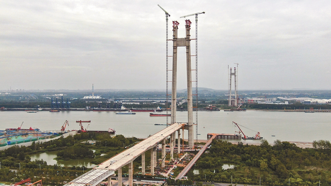 南京仙新路过江通道加紧建设|南京市_新浪新闻