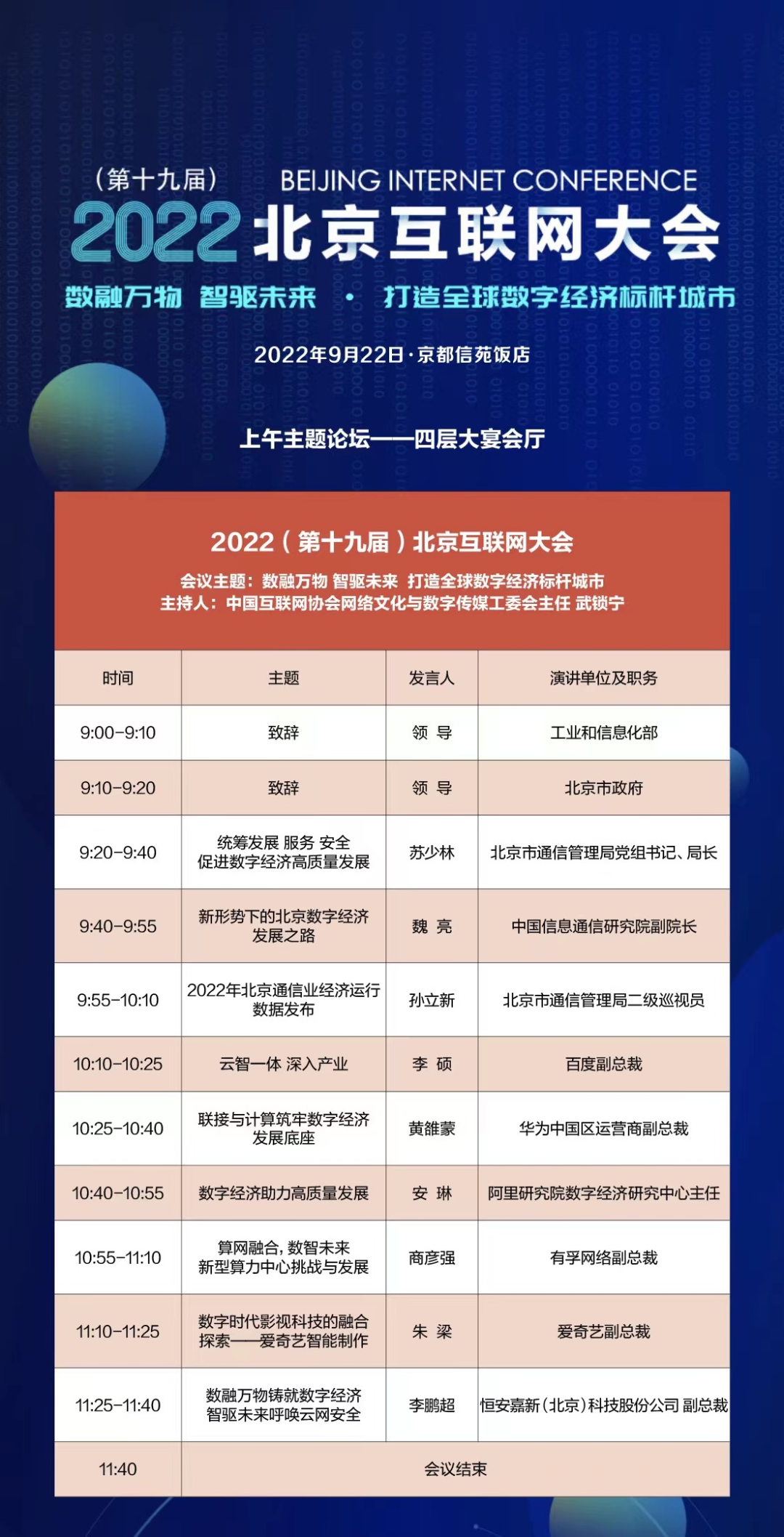 2022北京互联网大会 | 倒计时1天，议程大揭秘！