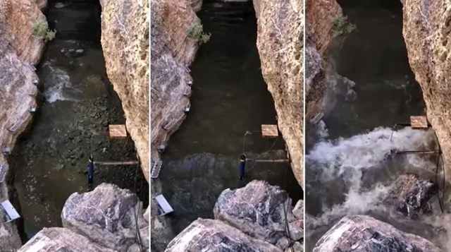 美国死亡谷的魔鬼洞出现"沙漠海啸".(图源:美国国家公园管理局)