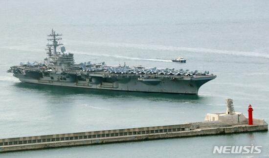 美国核航母群抵达韩国，本月底将参与韩美联合军演休闲区蓝鸢梦想 - Www.slyday.coM