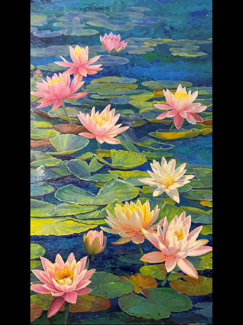 高志定老师的睡莲,好舒服的感觉!__财经头条