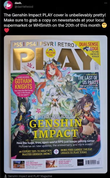 原神上英国著名杂志封面,飞碟社背景大换血,玩家:海外版图稳了休闲区蓝鸢梦想 - Www.slyday.coM 原神上英国著名杂志封面,飞碟社背景大换血,玩家:海外版图稳了休闲区蓝鸢梦想 - Www.slyday.coM