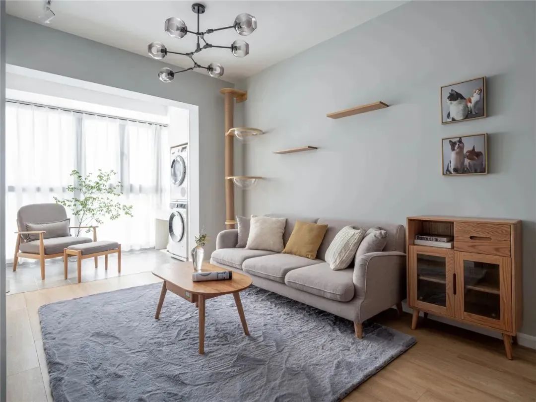 客厅铺地毯只是为了好看？你可能不知道，地毯的好处太多了！休闲区蓝鸢梦想 - Www.slyday.coM