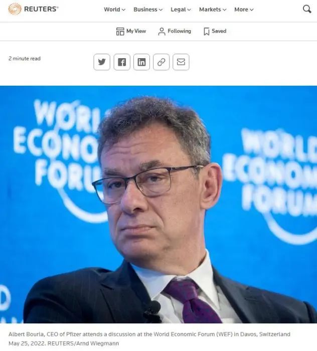 辉瑞CEO再次阳性，已接种4剂疫苗休闲区蓝鸢梦想 - Www.slyday.coM