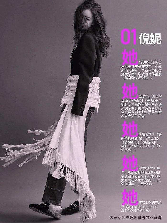 她不一样｜演员倪妮：“以昂扬的姿态”休闲区蓝鸢梦想 - Www.slyday.coM