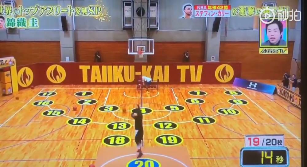 😲库里再启东京之旅！一起回顾他4年前在日本综艺神之挑战休闲区蓝鸢梦想 - Www.slyday.coM