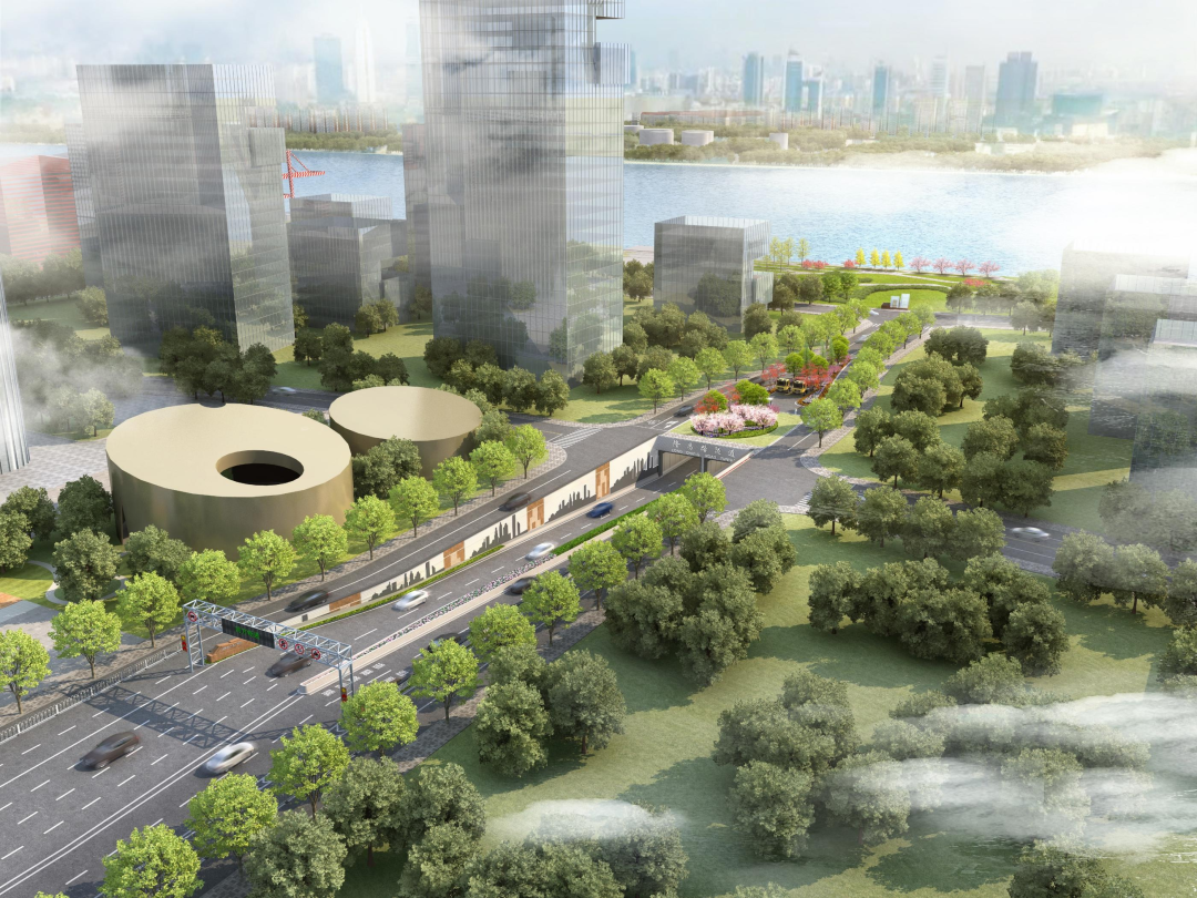 隆昌路越江隧道效果图(浦西段)