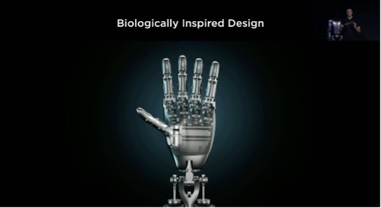 基于人体工学设计的机器人手 图片来源：特斯拉
