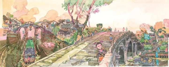 这本绘本值得收藏！杭州籍著名插画家笔下的杭州故事，每个都超好看休闲区蓝鸢梦想 - Www.slyday.coM