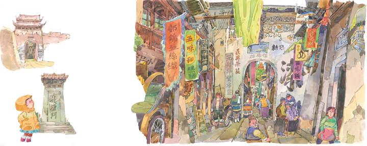 这本绘本值得收藏！杭州籍著名插画家笔下的杭州故事，每个都超好看休闲区蓝鸢梦想 - Www.slyday.coM
