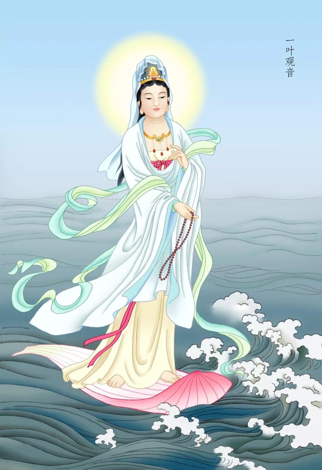 表示众生只要心中有佛,观音菩萨就会在众生的身边永保众生的平安.