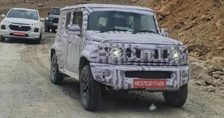 长轴铃木吉姆尼谍照曝光 车长增至3.85米 或明年亮相