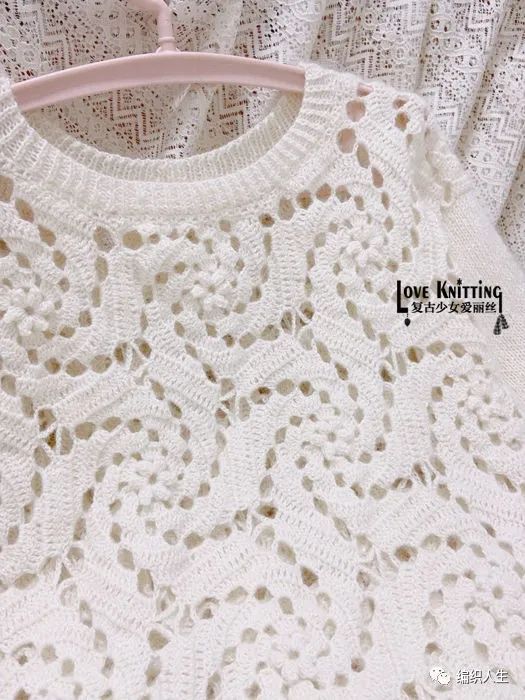 有直播教学，惊鸿：软糯轻柔的六边形拼花钩织结合套衫（有编织图解）休闲区蓝鸢梦想 - Www.slyday.coM