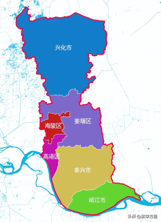 泰州市的区划调整,江苏省的第7大城市,为何有6个区县?__财经头条