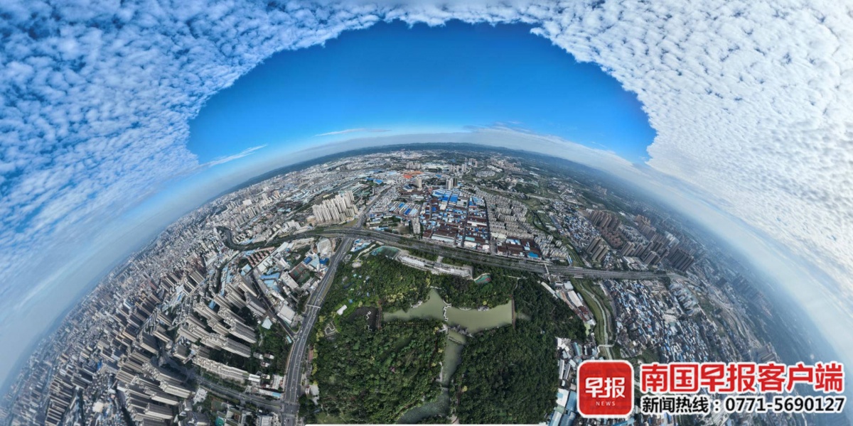 美！南宁天空现大片鱼鳞状白云休闲区蓝鸢梦想 - Www.slyday.coM