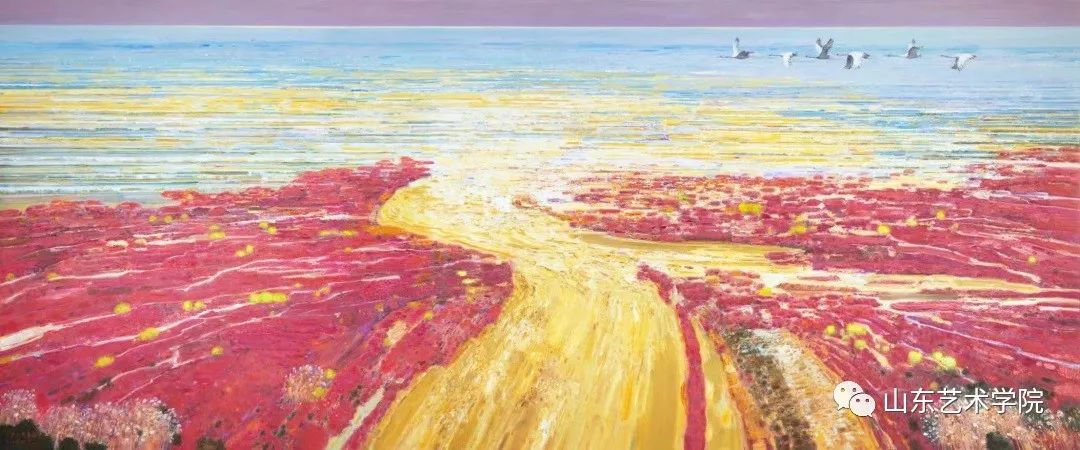 讲好新时代黄河故事！带你走近油画《黄河入海口湿地》休闲区蓝鸢梦想 - Www.slyday.coM