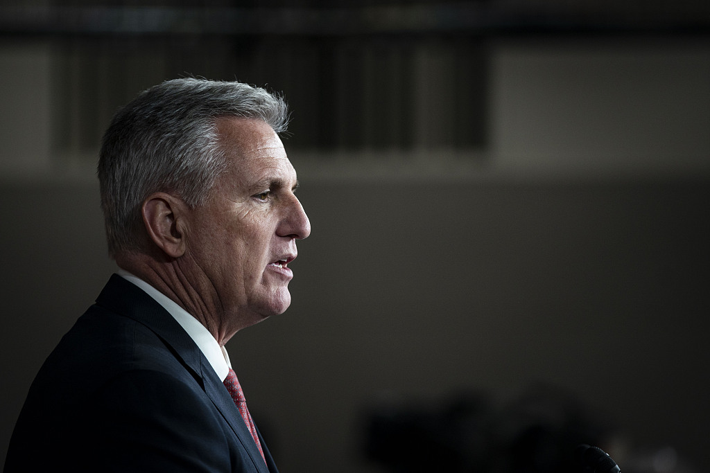 美国众议院少数党领袖凯文·麦卡锡.视觉中国 资料图