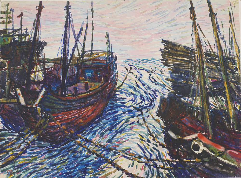 上海何以被誉为中国水彩画发祥地？亮相中华艺术宫的这位艺术家个展展开鲜活剖面休闲区蓝鸢梦想 - Www.slyday.coM