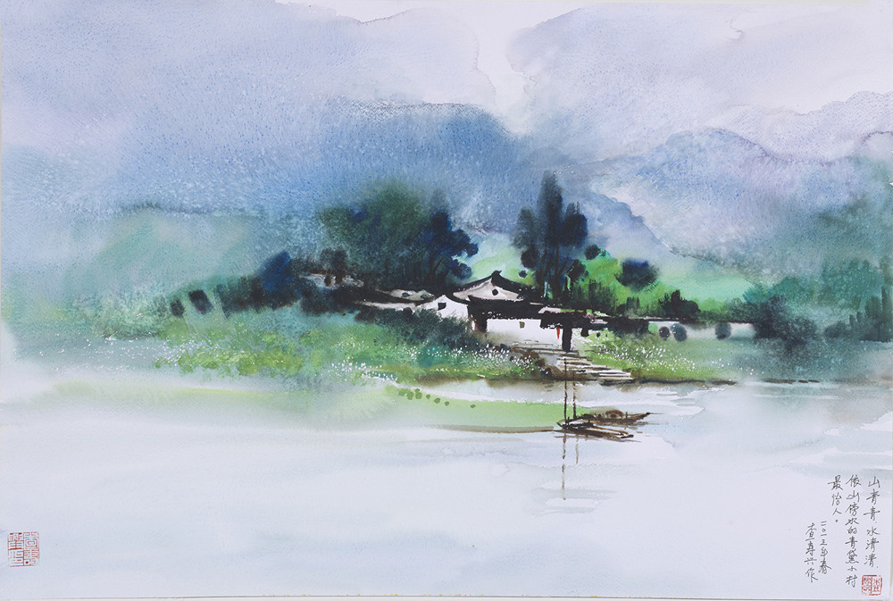 上海何以被誉为中国水彩画发祥地？亮相中华艺术宫的这位艺术家个展展开鲜活剖面休闲区蓝鸢梦想 - Www.slyday.coM