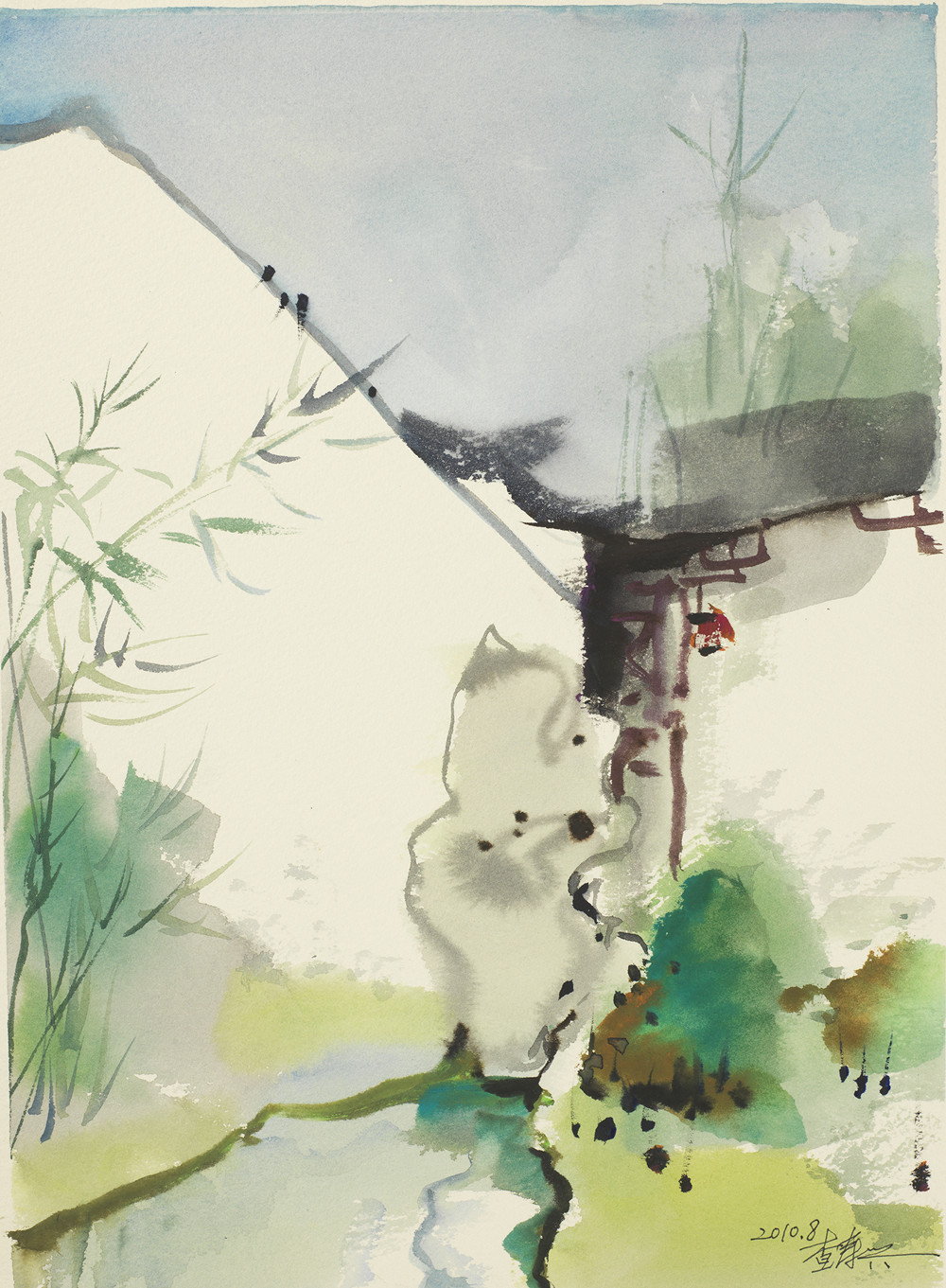 上海何以被誉为中国水彩画发祥地？亮相中华艺术宫的这位艺术家个展展开鲜活剖面休闲区蓝鸢梦想 - Www.slyday.coM