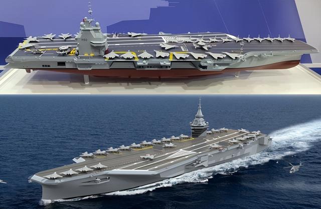 pang航母再改版,增设可选装弹射器,舰岛多块大平板变得福里福气|航母