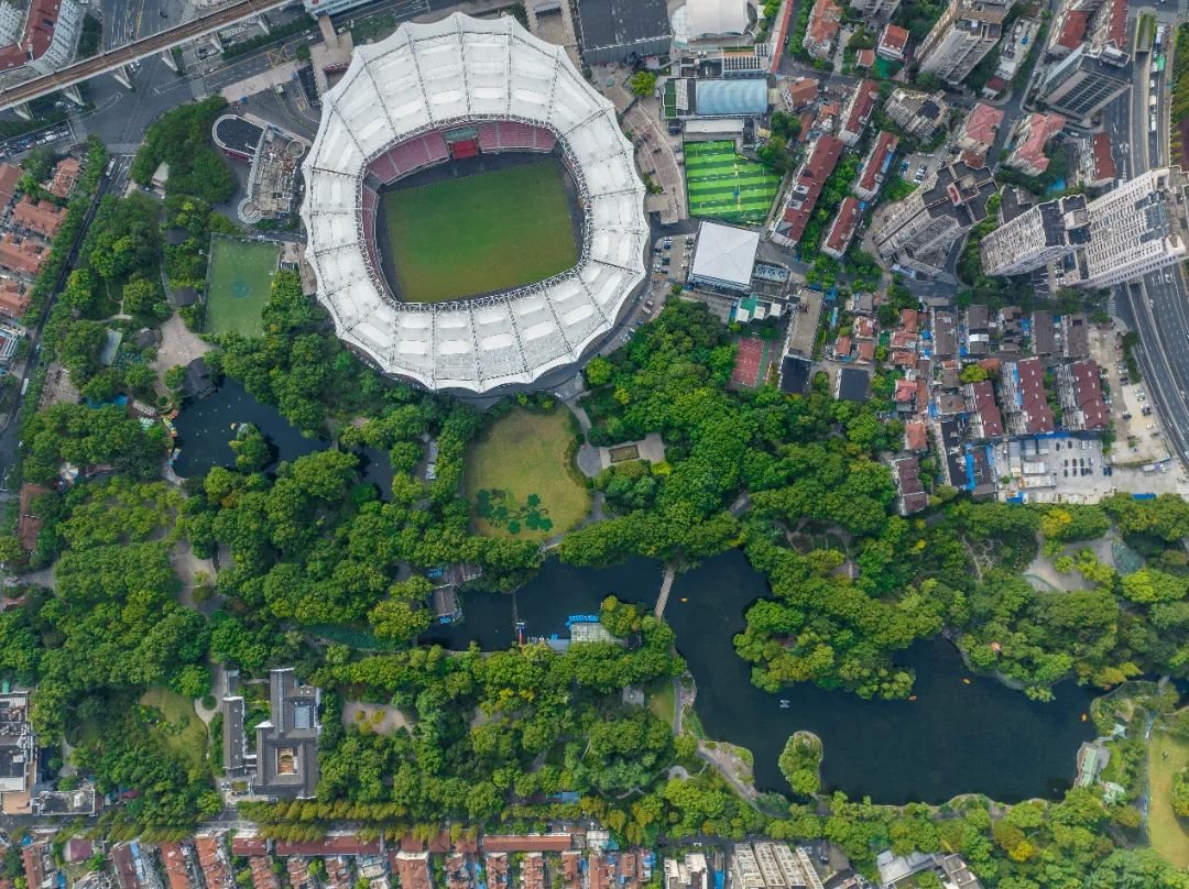 鲁迅公园鸟瞰图