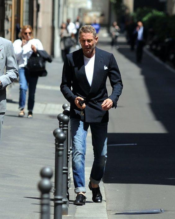 西装 牛仔裤,才是男人的经典造型,穿好了让气质真的很加分|牛仔裤