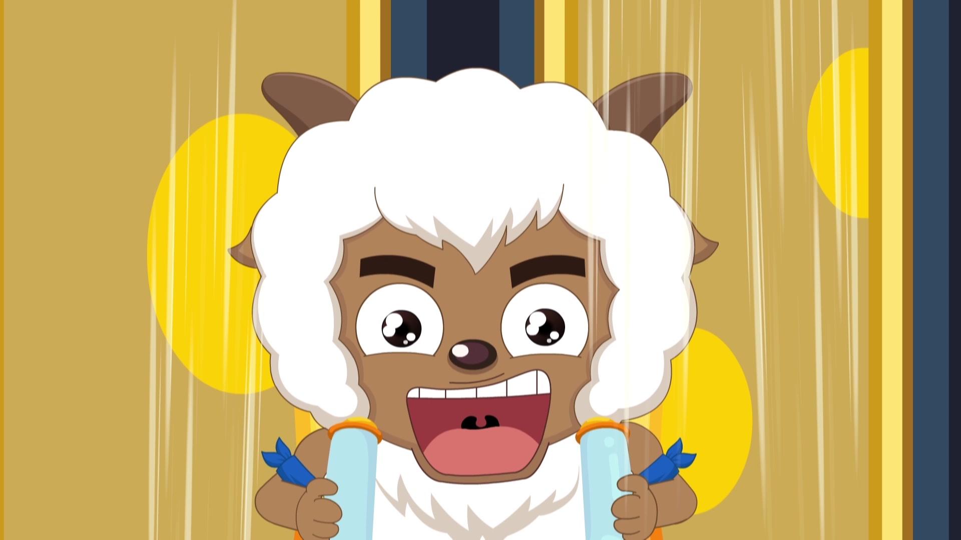 喜羊羊与灰太狼沸羊羊在游乐场玩的很开心之后胃却不舒服