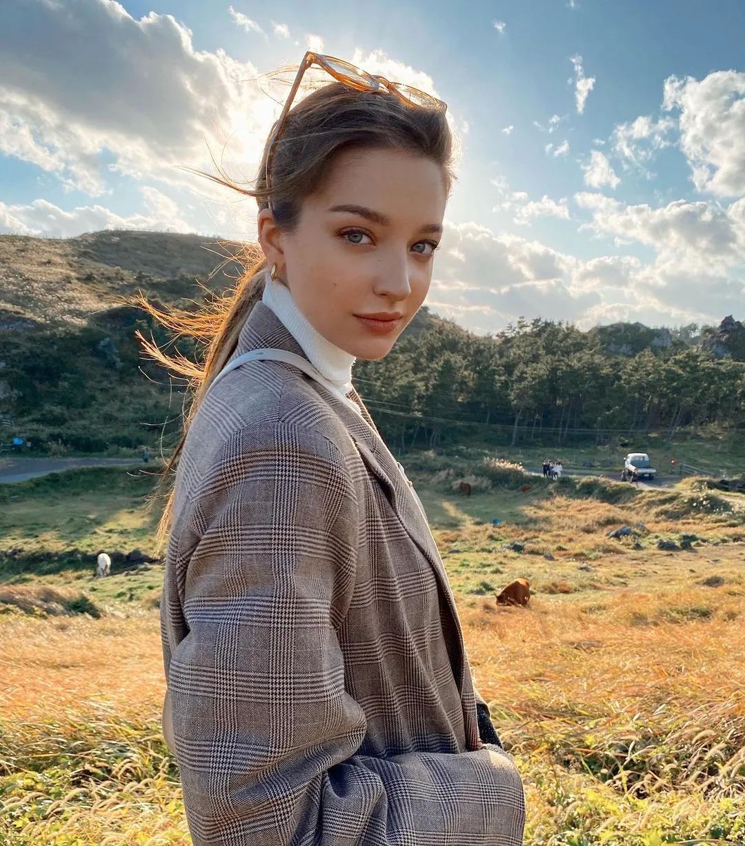 韩国留学的俄罗斯模特！这是仙女吧|安吉丽娜|俄罗斯|演员_新浪新闻