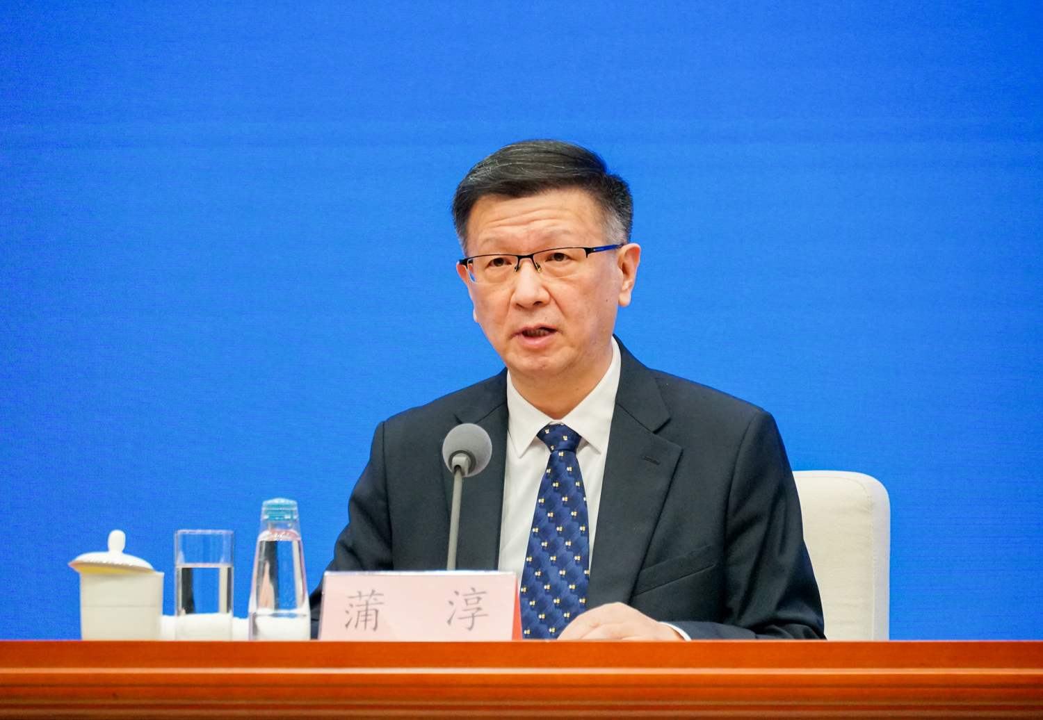 国家市场监督管理总局副局长蒲淳 &nbsp; 澎湃新闻记者 周頔 摄