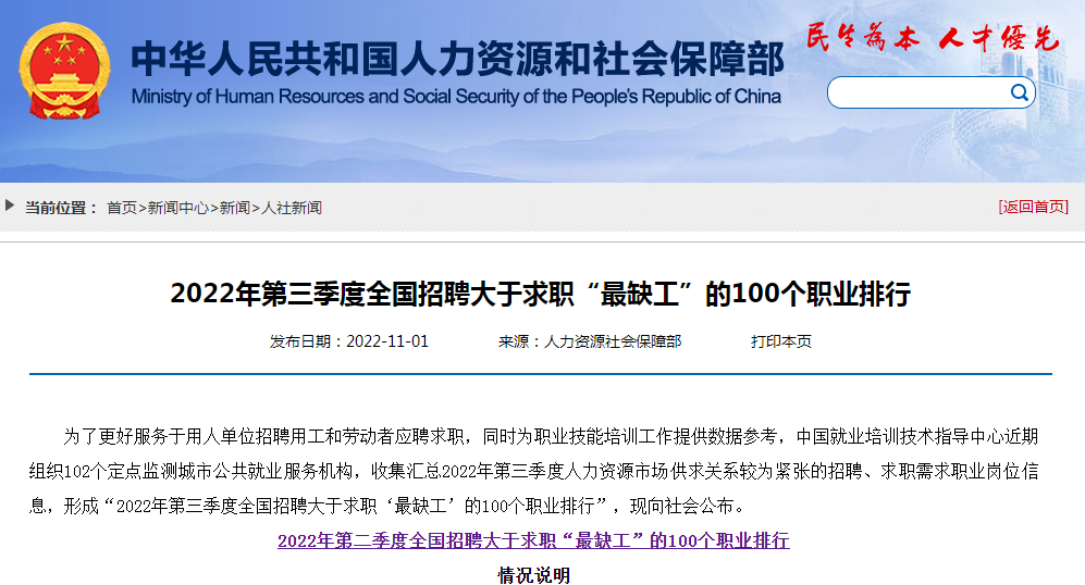 最新发布！全国这些职业，最缺人！第一是……有你从事的吗？休闲区蓝鸢梦想 - Www.slyday.coM
