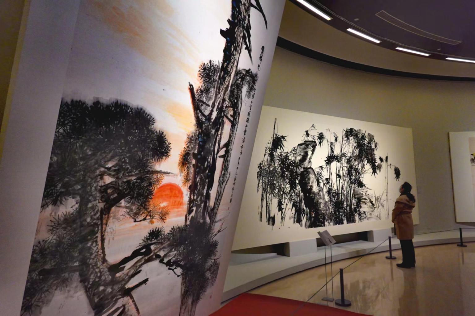 “道在笔墨——张立辰艺术展”中国美术馆展出休闲区蓝鸢梦想 - Www.slyday.coM