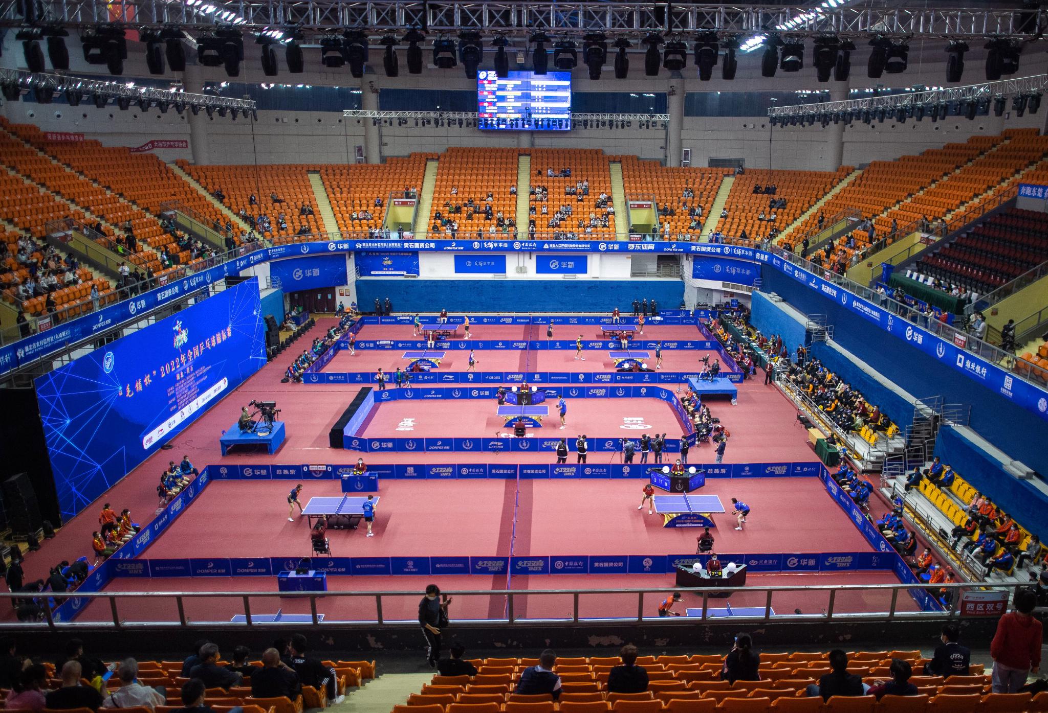 乒乓球——2022年全国乒乓球锦标赛开赛|李志毅|牛冠凯|肖艺_新浪新闻
