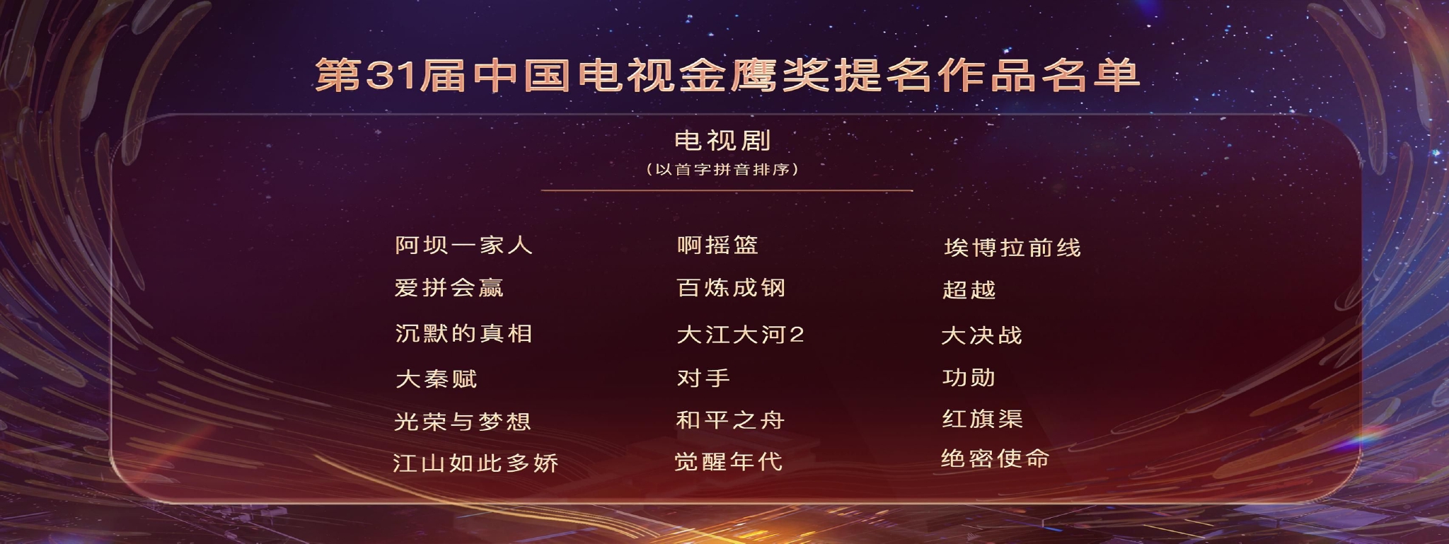 剧透！第14届中国金鹰电视艺术节亮点都在这里了……休闲区蓝鸢梦想 - Www.slyday.coM