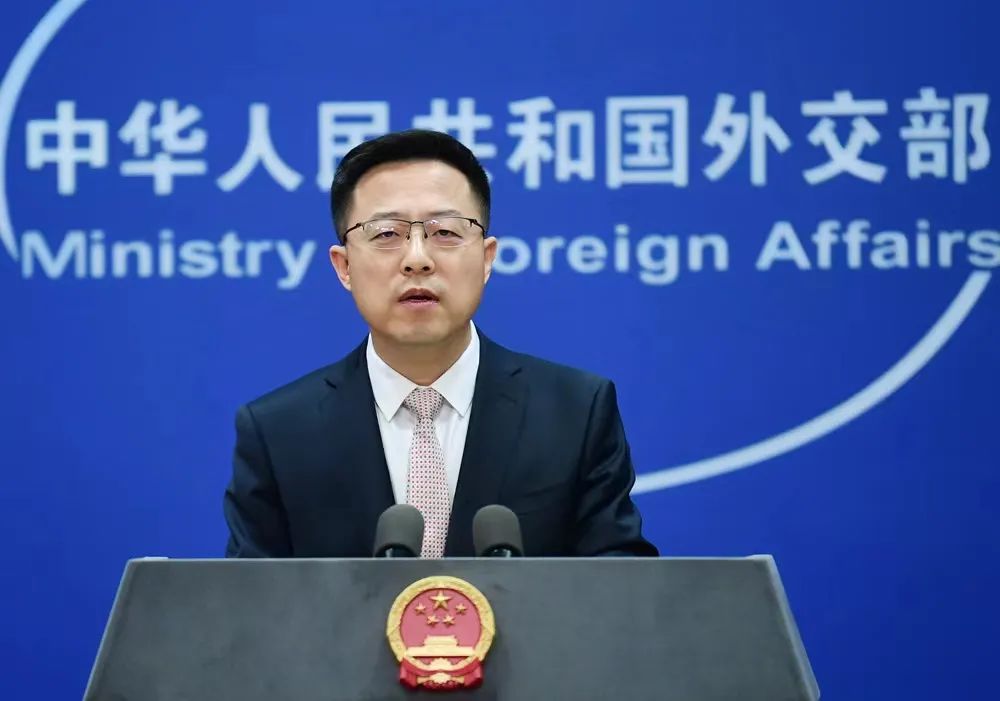 外交部发言人赵立坚 图源：外交部网站