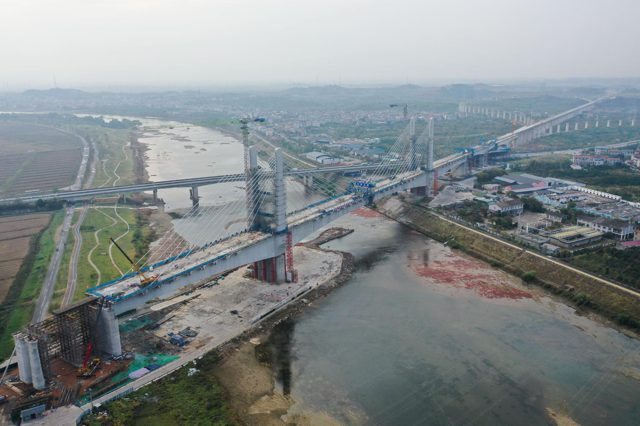 杭衢铁路常山江特大桥合龙|合龙|铁路|黄宗治_新浪新闻