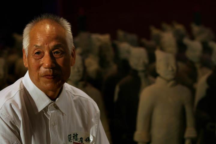 2007年6月26日,香港,发现兵马俑的70岁农民杨志发.
