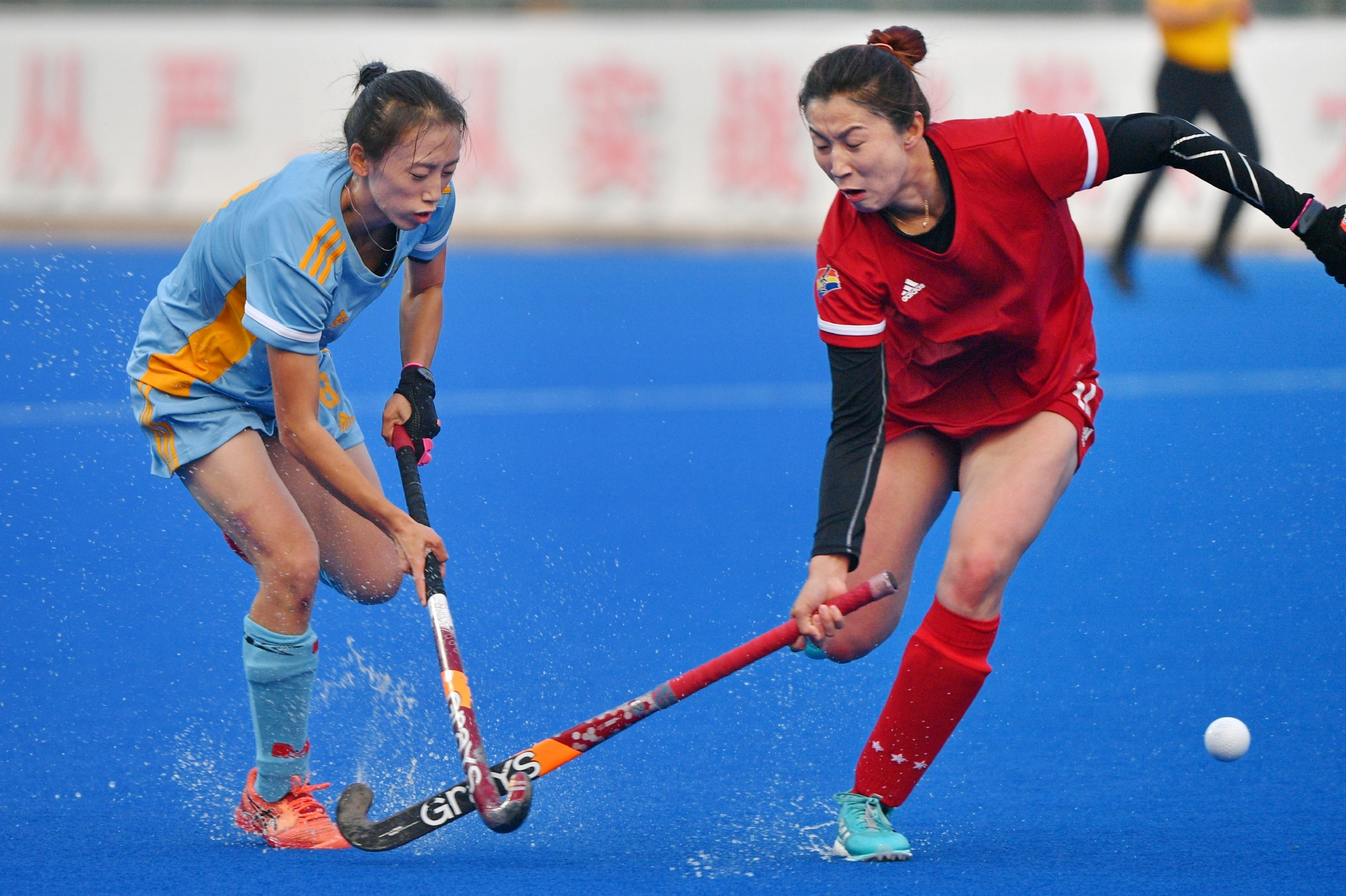 曲棍球——全国女子锦标赛:四川队夺冠|四川队|曲棍球|辽宁队球员