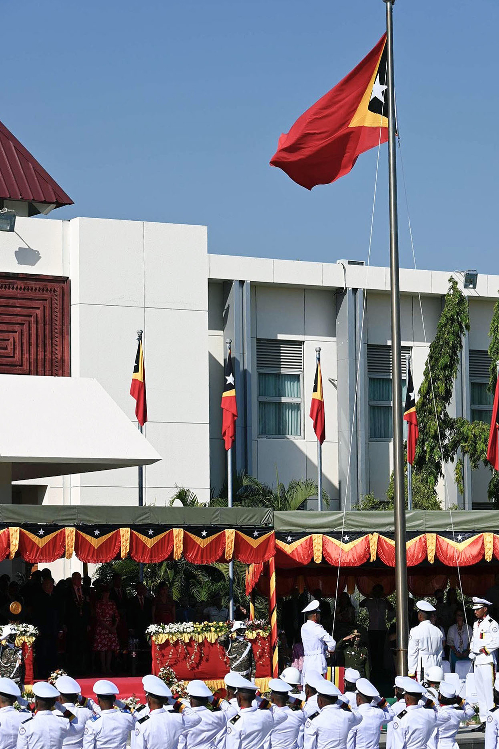 当地时间2022年5月20日,东帝汶帝力,庆祝东帝汶恢复独立20周年.